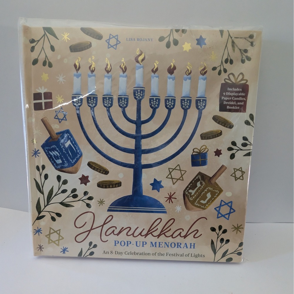 Hanukkah Pop-Up Menorah Lisa Rojany 8-Day Celebration Book Set Insight Editions